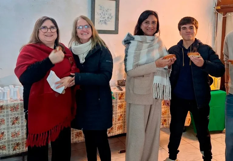Compartiendo la merienda